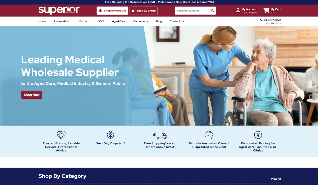 Medical Holdings ensure they get the best of care with an upgrade to their existing MYOB Exo integrated eCommerce website