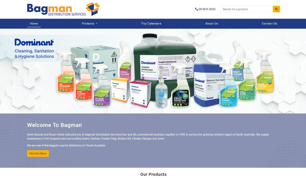 Bagman Distribution Services deliver their customers a new Straightsell eCommerce platform webstore