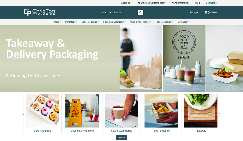 Christon Packaging pack in the project and launch their new Straightsell eCommerce webstore integrated with JCurve ERP