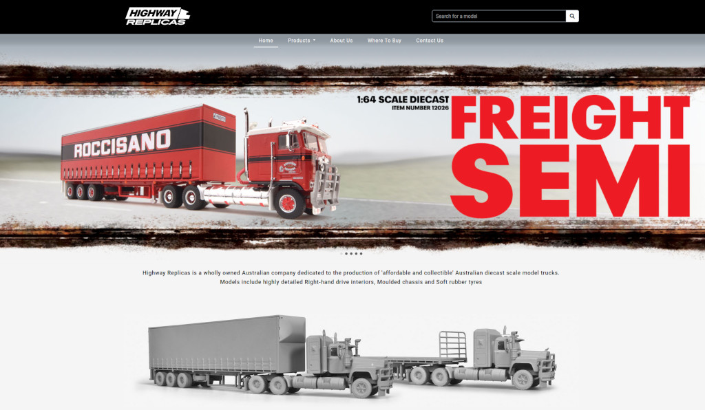Highway Replicas get on the right track with the launch of their new Straightsell platform brochure website