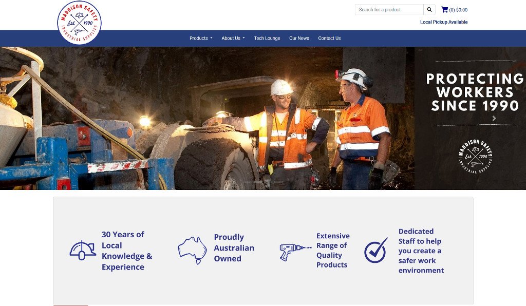 Maddison Safety safeguard their online presence with the launch of a new Straightsell webstore integrated with MYOB Exo
