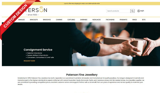 Paterson Fine Jewellery complete the final polish and launch their new Straightsell eCommerce website integrated with MYOB Advanced