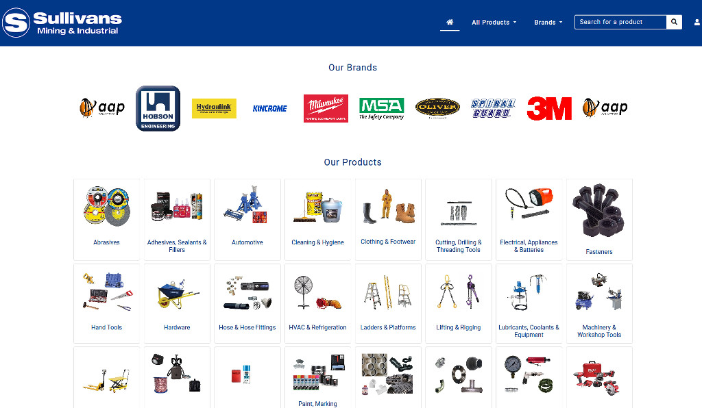 Sullivans Mining and Industrial stake a claim online with the launch their new Straightsell eCommerce webstore integrated with SAP Business One