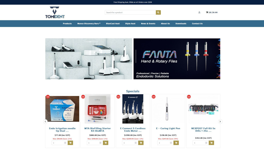 Tomident cap things off by launching their new Straightsell MYOB Advanced integrated eCommerce webstore